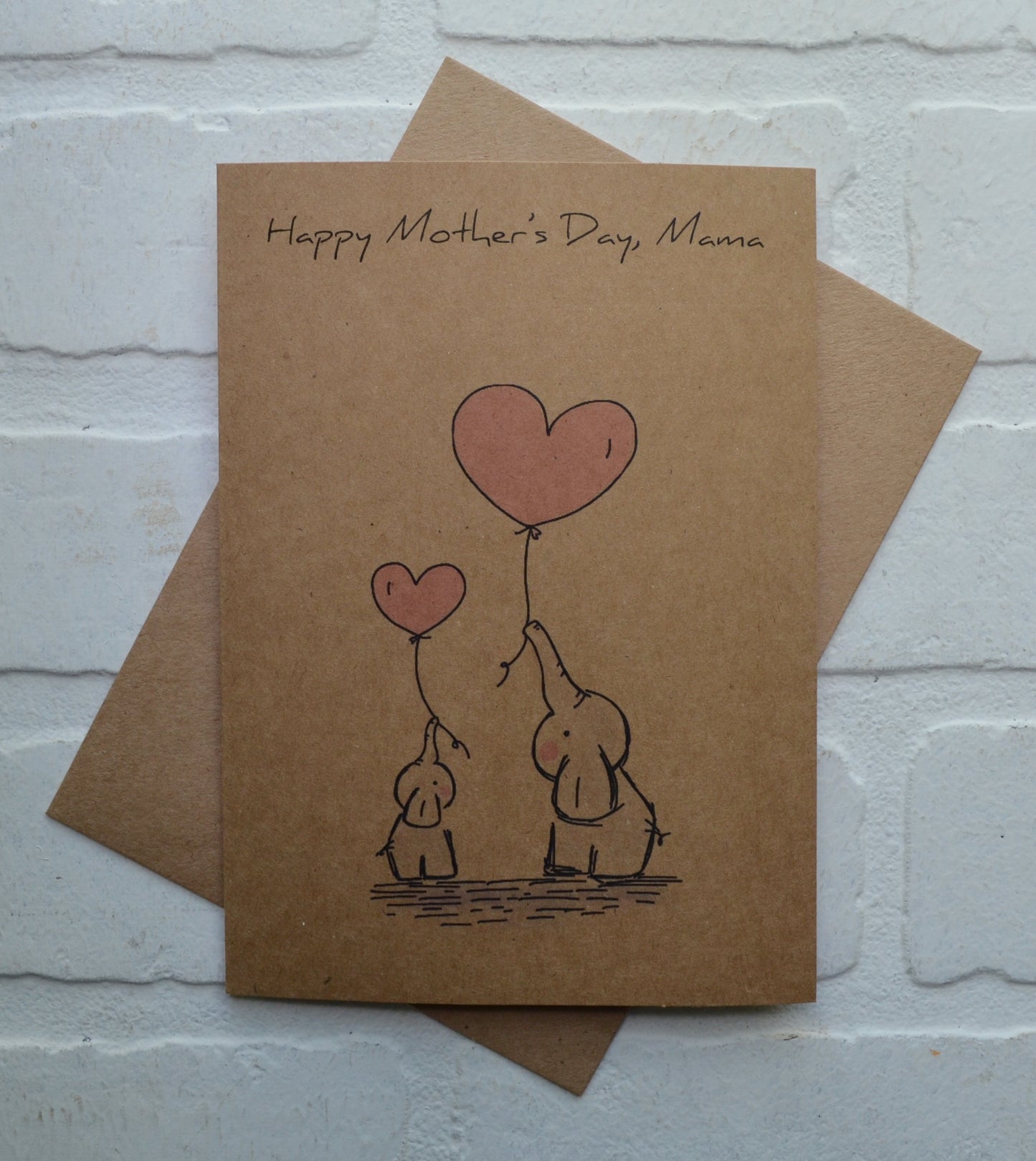 Woodland elephant animals | Happy Mother's Day greeting cards