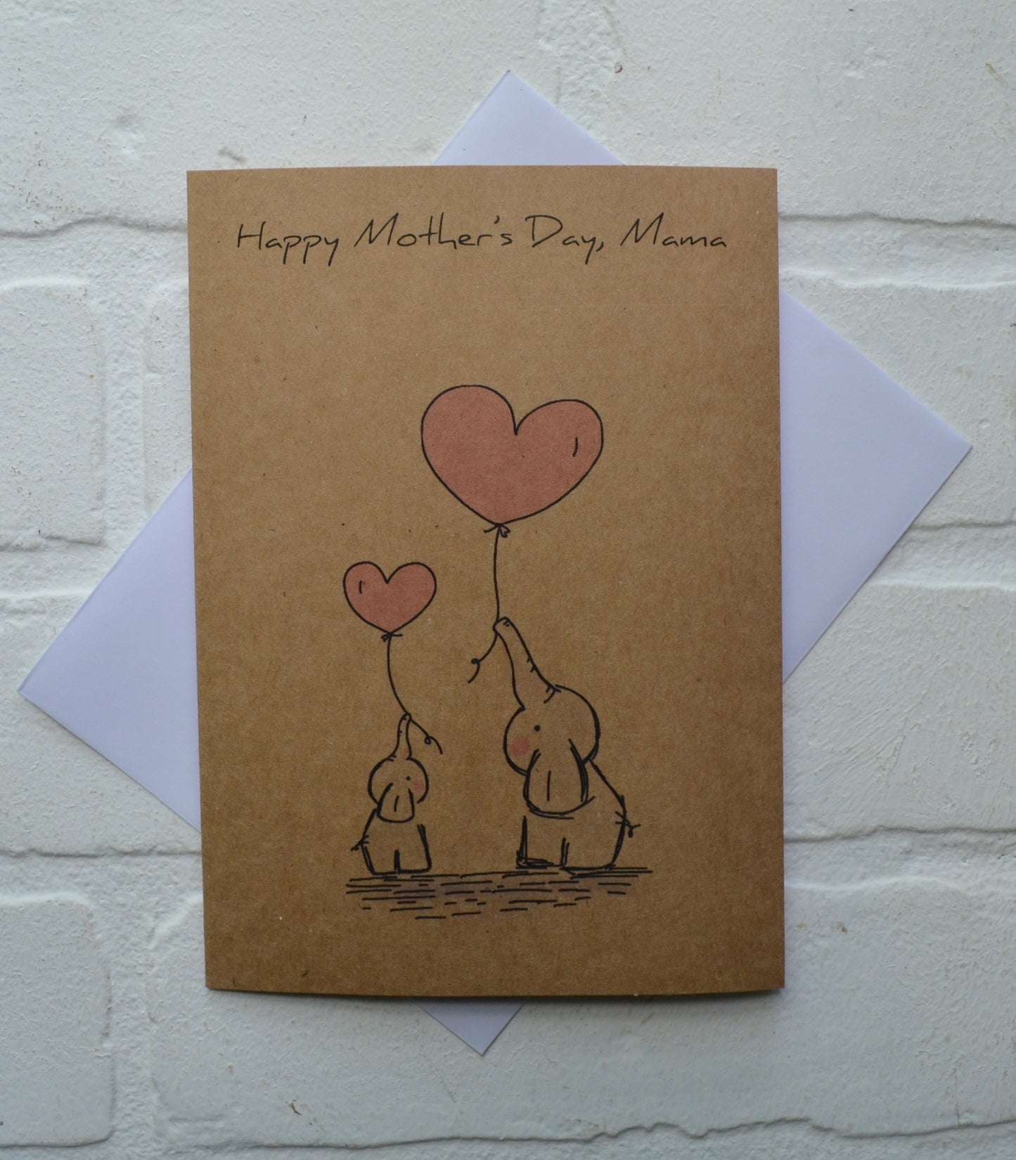 Woodland elephant animals | Happy Mother's Day greeting cards