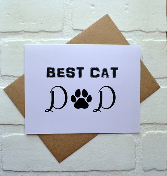 Best Cat Dad | Happy Father's Day Greeting Cards