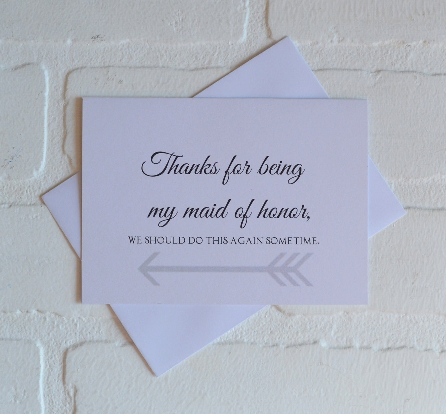 THANK YOU for being my bridesmaid wedding bridal party thank you cards