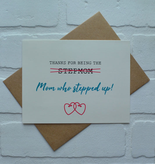 MOM who STEPPED UP | Happy Mother's Day greeting cards