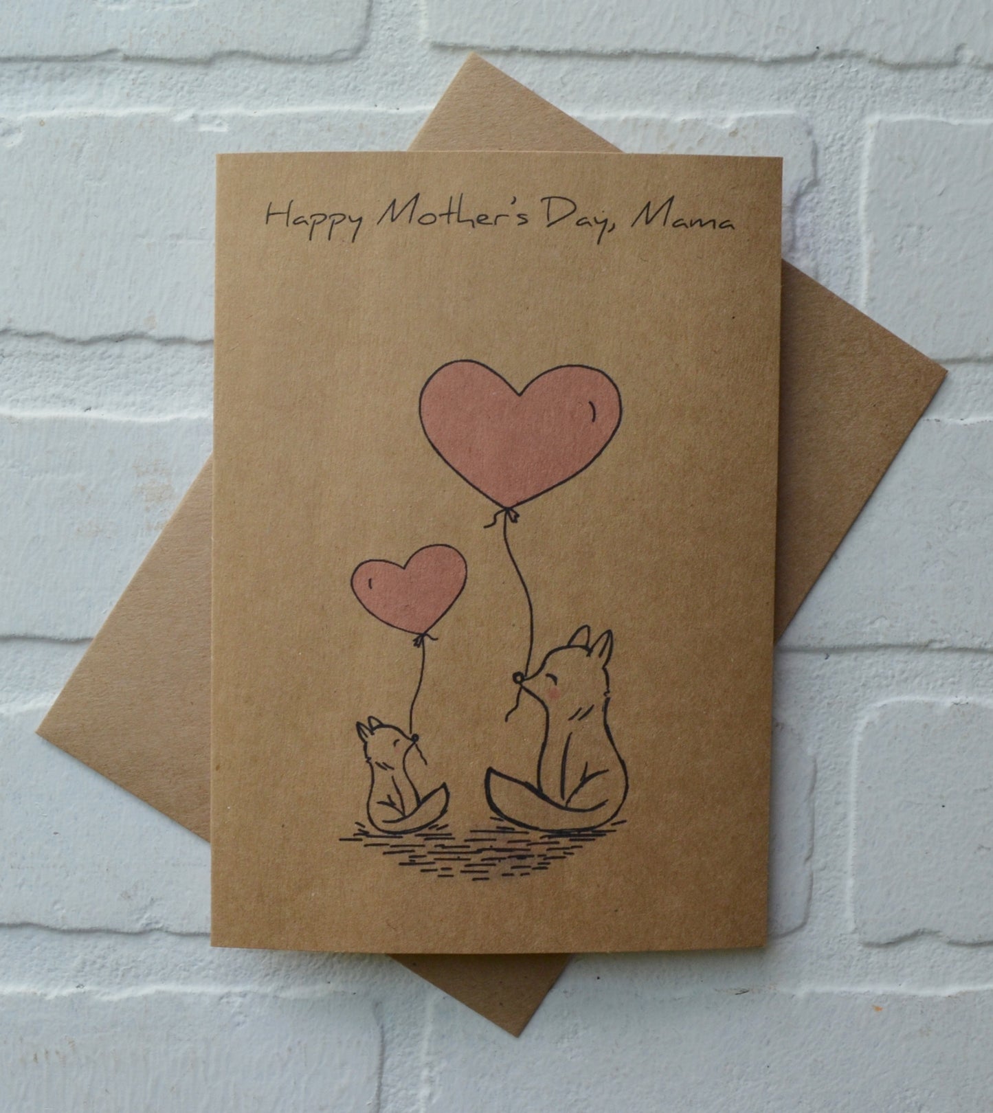 Woodland fox animals | Happy Mother's Day greeting cards