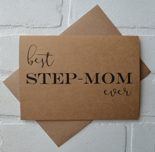 best STEP-MOM ever | Happy Mother's Day greeting cards