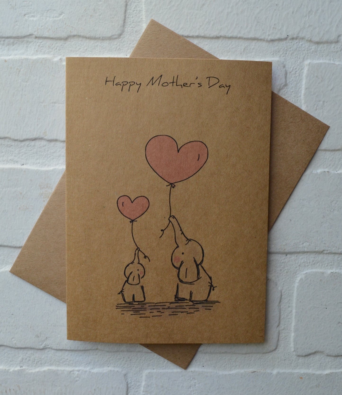 Woodland elephant animals | Happy Mother's Day greeting cards