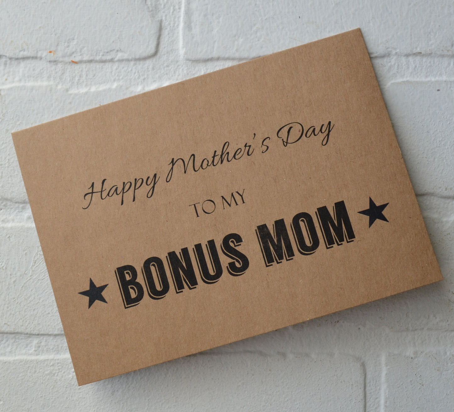 To my BONUS MOM | Happy Mother's Day greeting cards