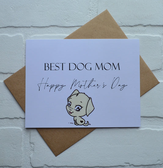 BEST DOG MOM | Happy Mother's Day greeting cards