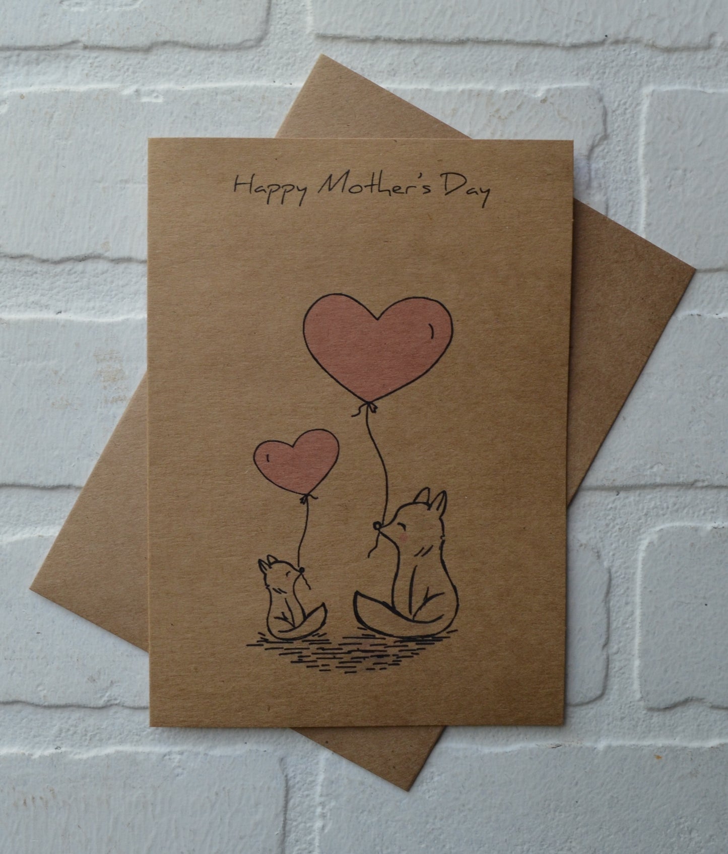Woodland fox animals | Happy Mother's Day greeting cards