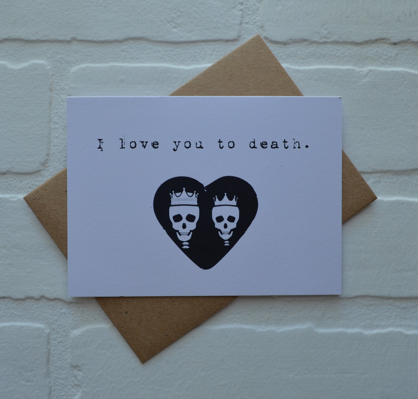 I love you to death | Halloween Card | Love | Happy Valentine's Day Greeting Cards