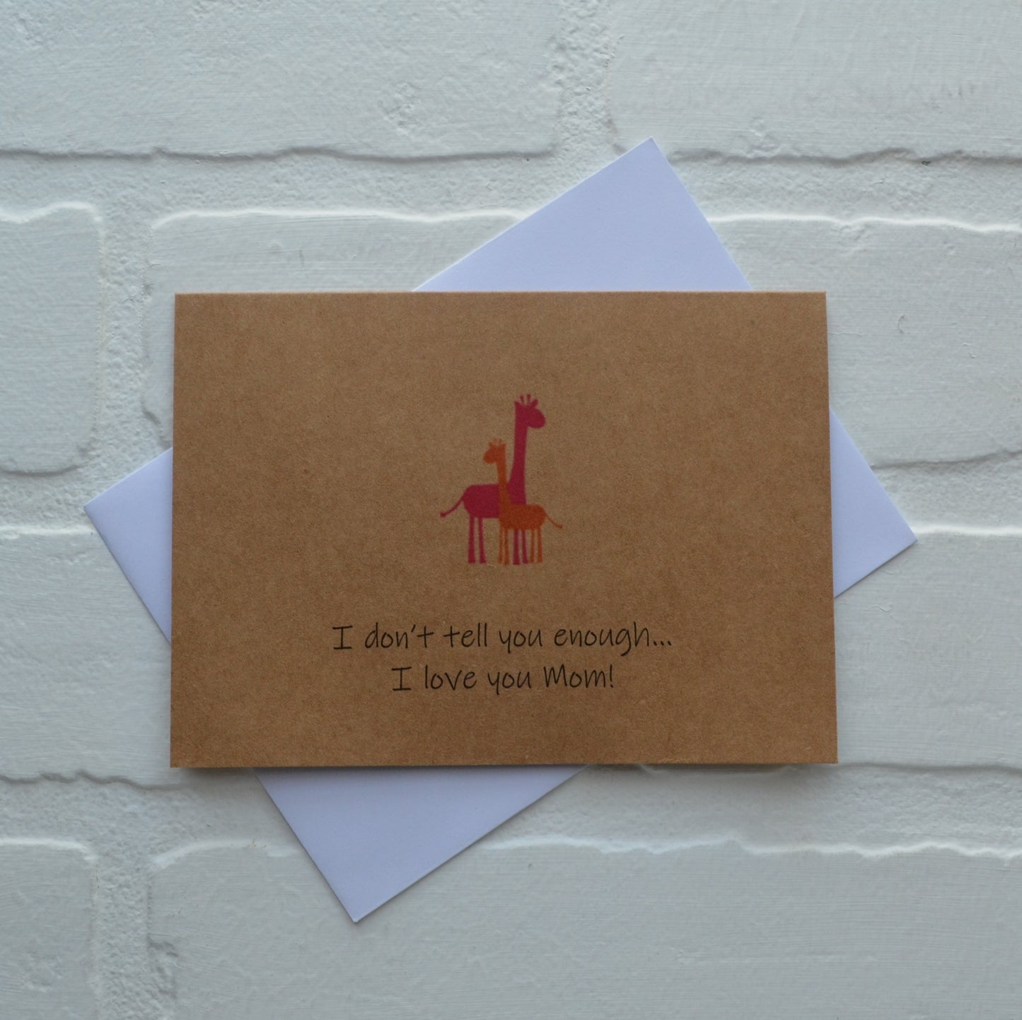 I don't tell you enough I love you mom | Happy Mother's Day greeting cards