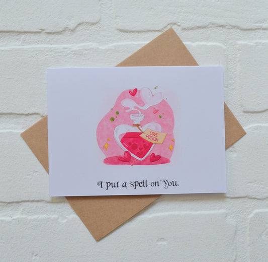 I put a spell on you | Halloween Greeting Cards | Happy Valentine's Day