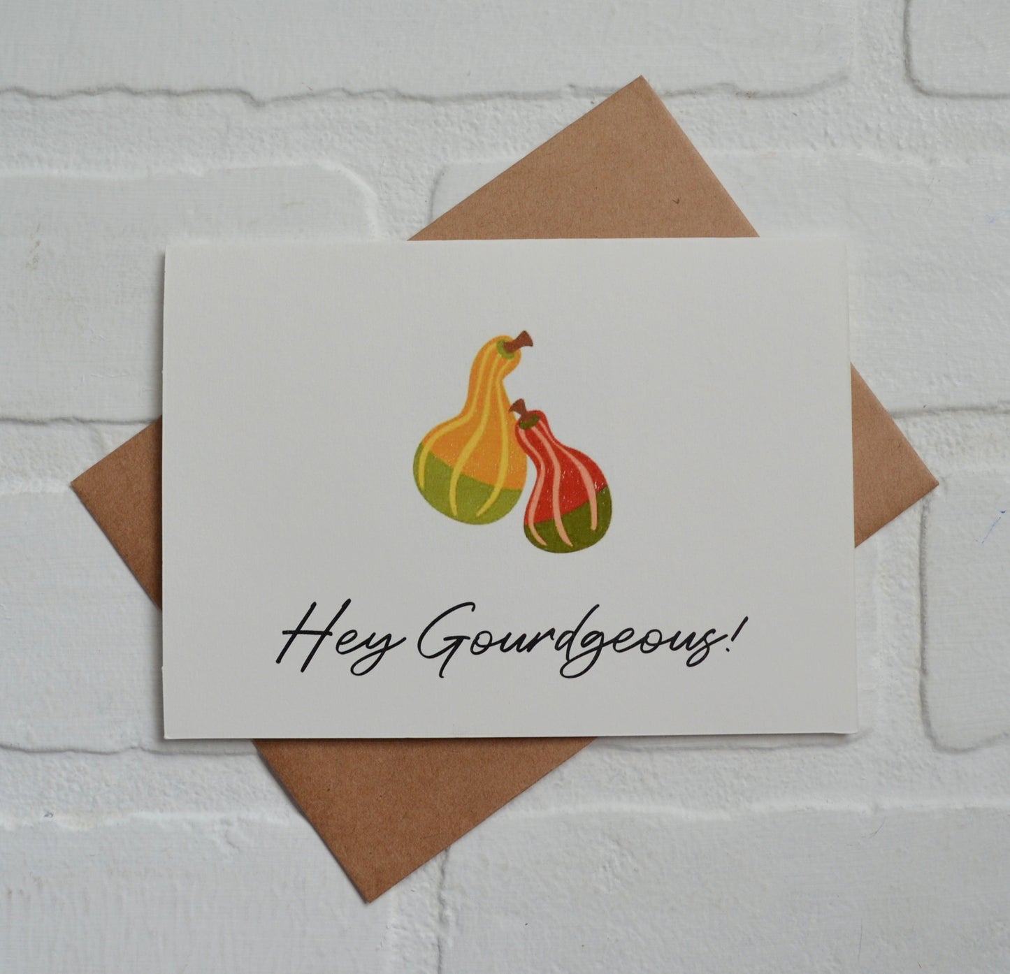 Hey Gourdgeous! | Thanksgiving Fall Greeting Cards