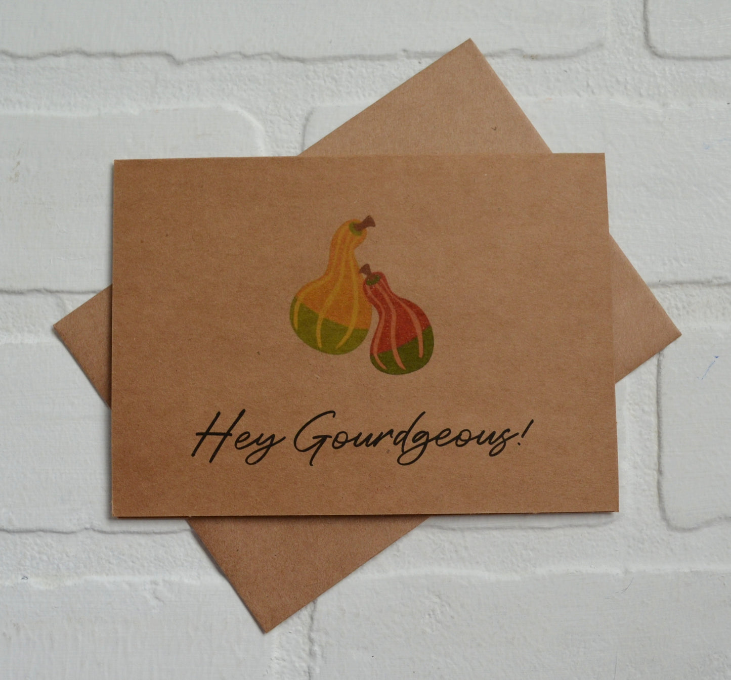 Hey Gourdgeous! | Thanksgiving Fall Greeting Cards