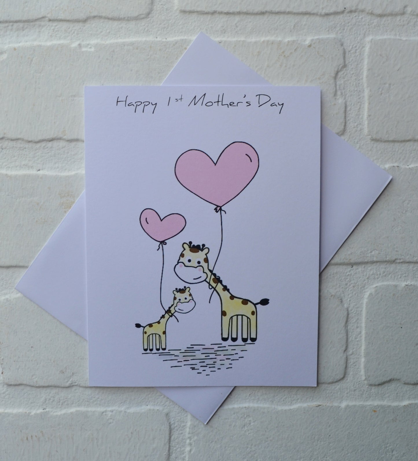 Woodland giraffe animals | Happy Mother's Day greeting cards