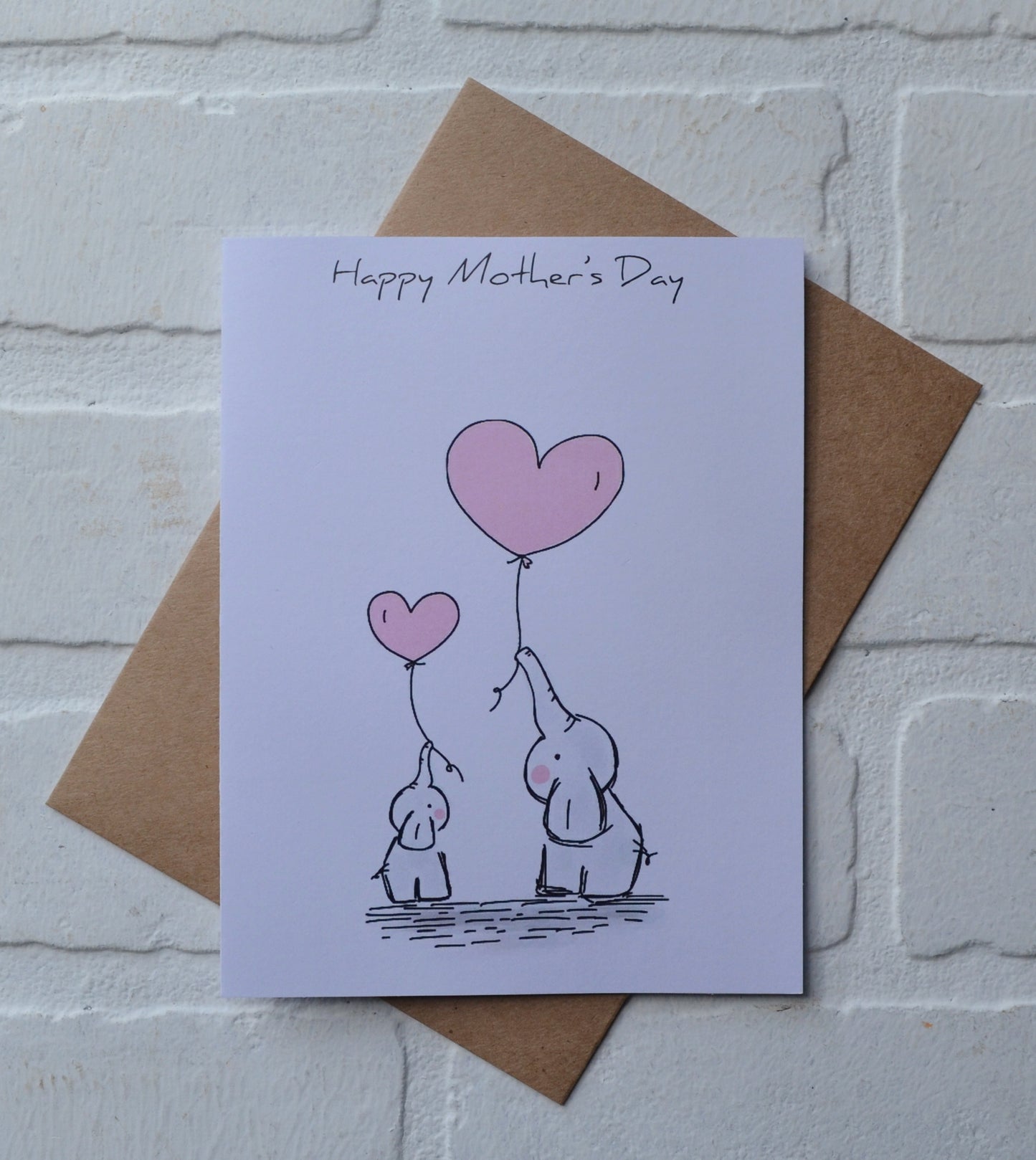 Woodland elephant animals | Happy Mother's Day greeting cards