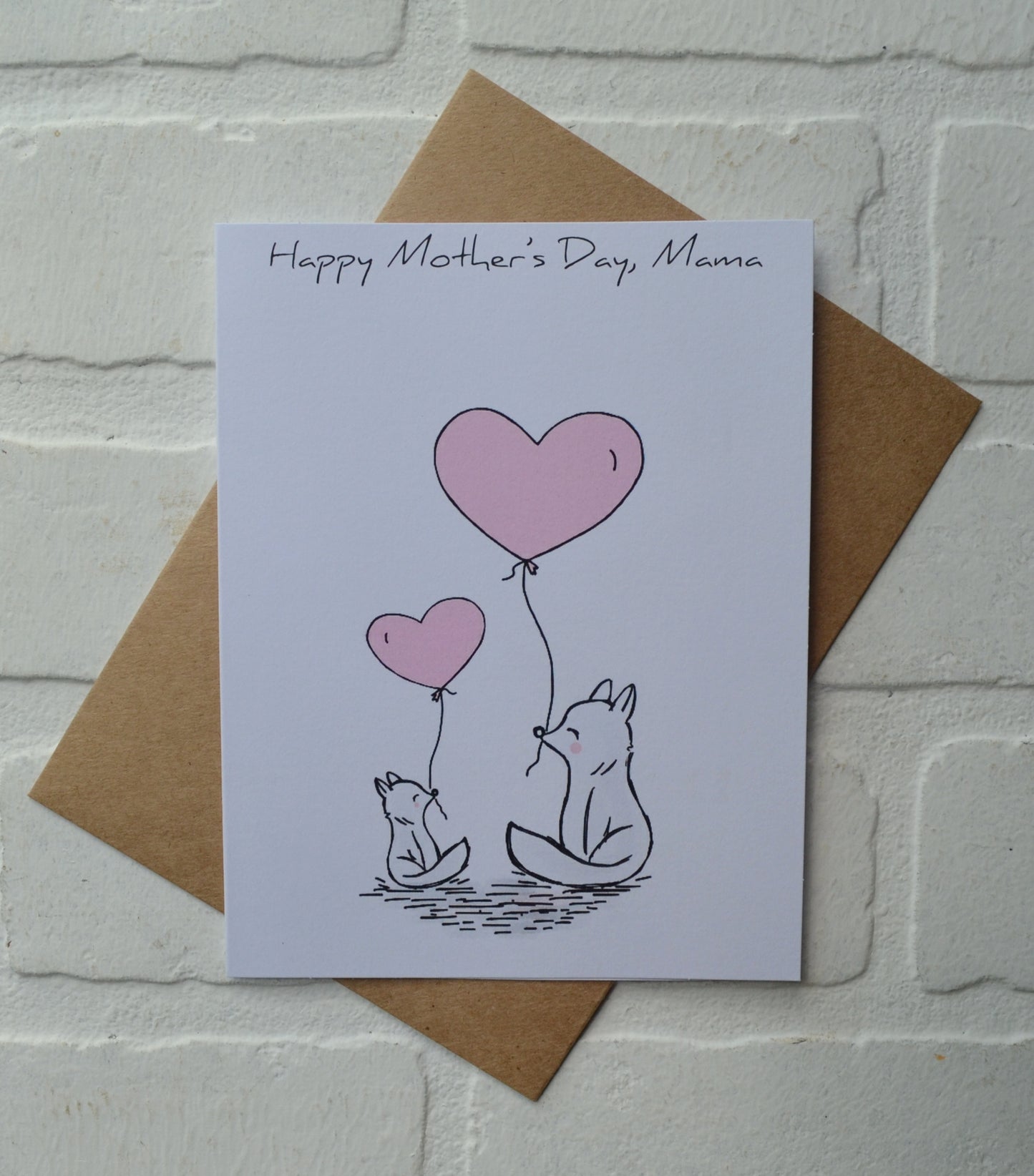 Woodland fox animals | Happy Mother's Day greeting cards