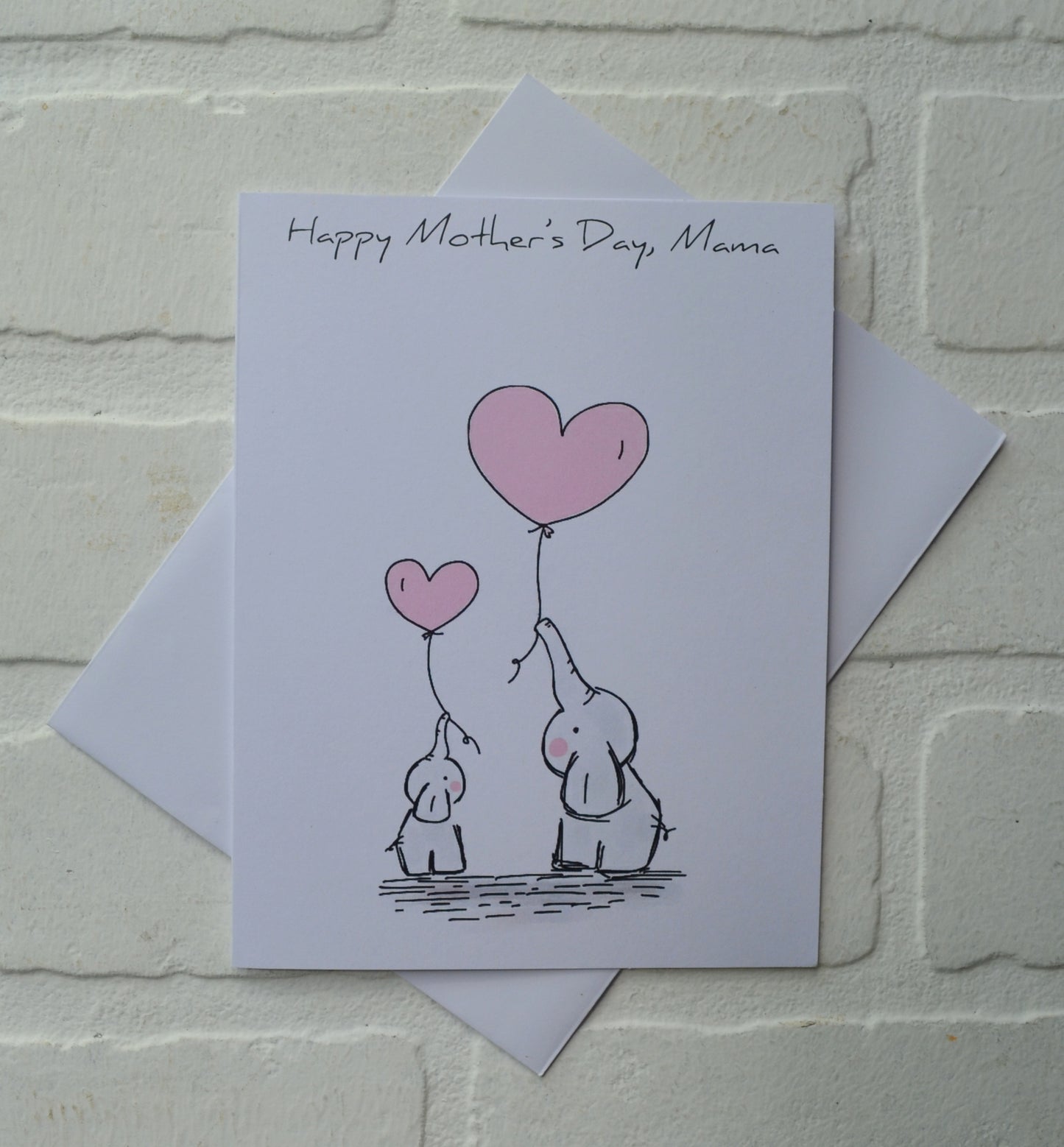 Woodland elephant animals | Happy Mother's Day greeting cards