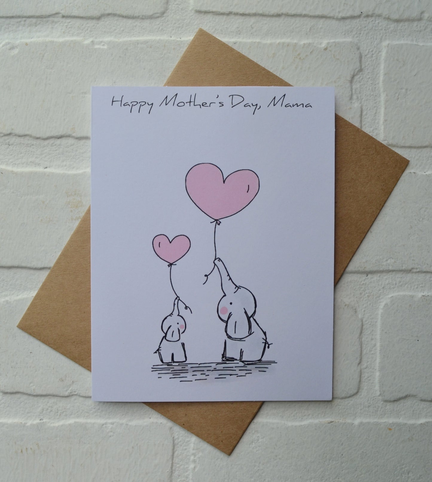 Woodland elephant animals | Happy Mother's Day greeting cards