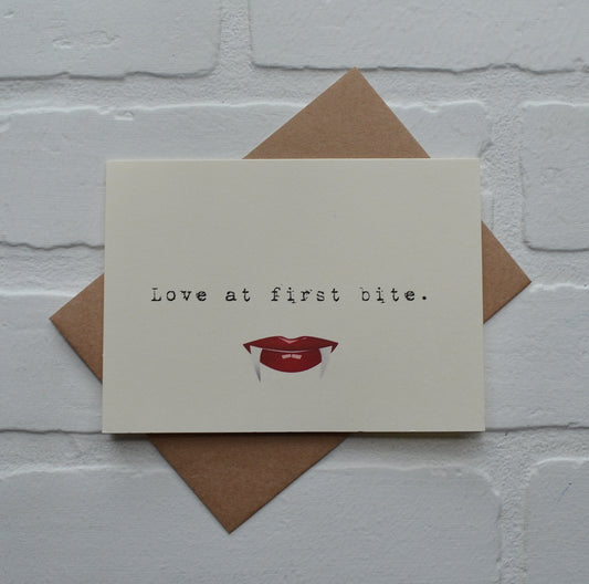 Love at first bite | Halloween Greeting Cards