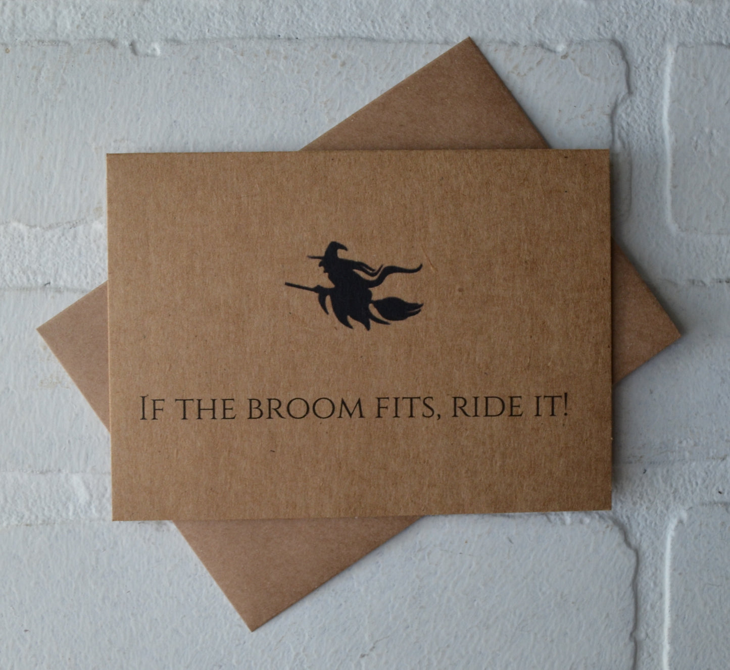 IF THE BROOM FITS, RIDE IT! | Halloween Greeting Cards
