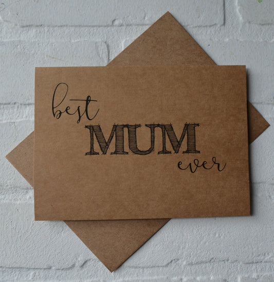 BEST MUM EVER | Happy Mother's Day greeting cards