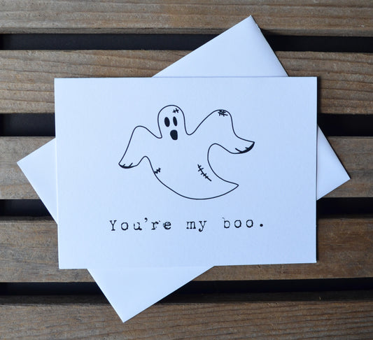 You're my boo | Halloween Greeting Cards | Happy Valentine's Day