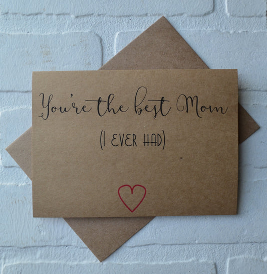 BEST MOM I ever HAD | Happy Mother's Day greeting card