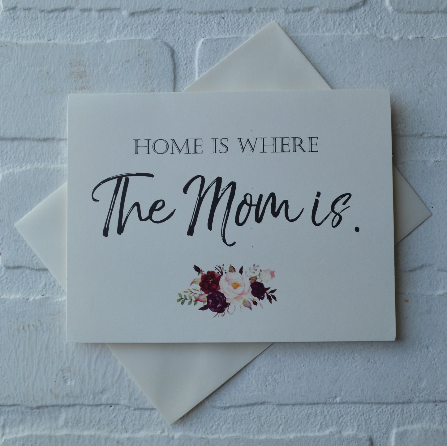 HOME is where the MOM IS | Happy Mother's Day greeting cards