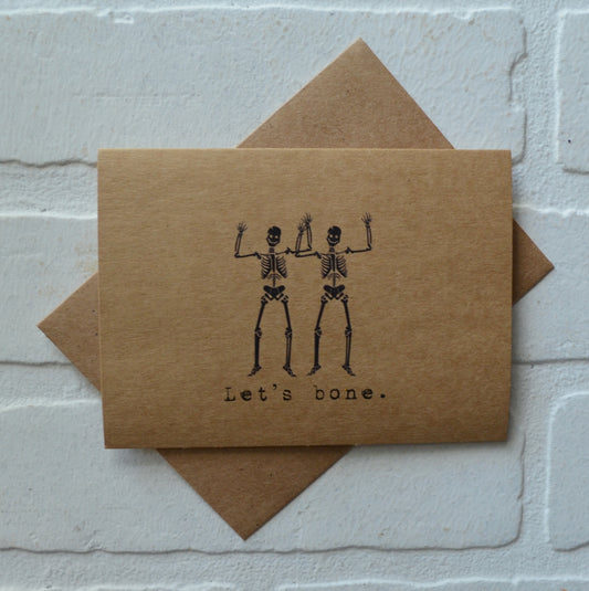Let's bone | Halloween Greeting Cards
