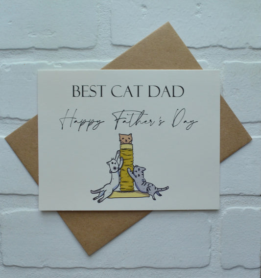 BEST CAT DAD | Happy Father's Day Greeting Cards