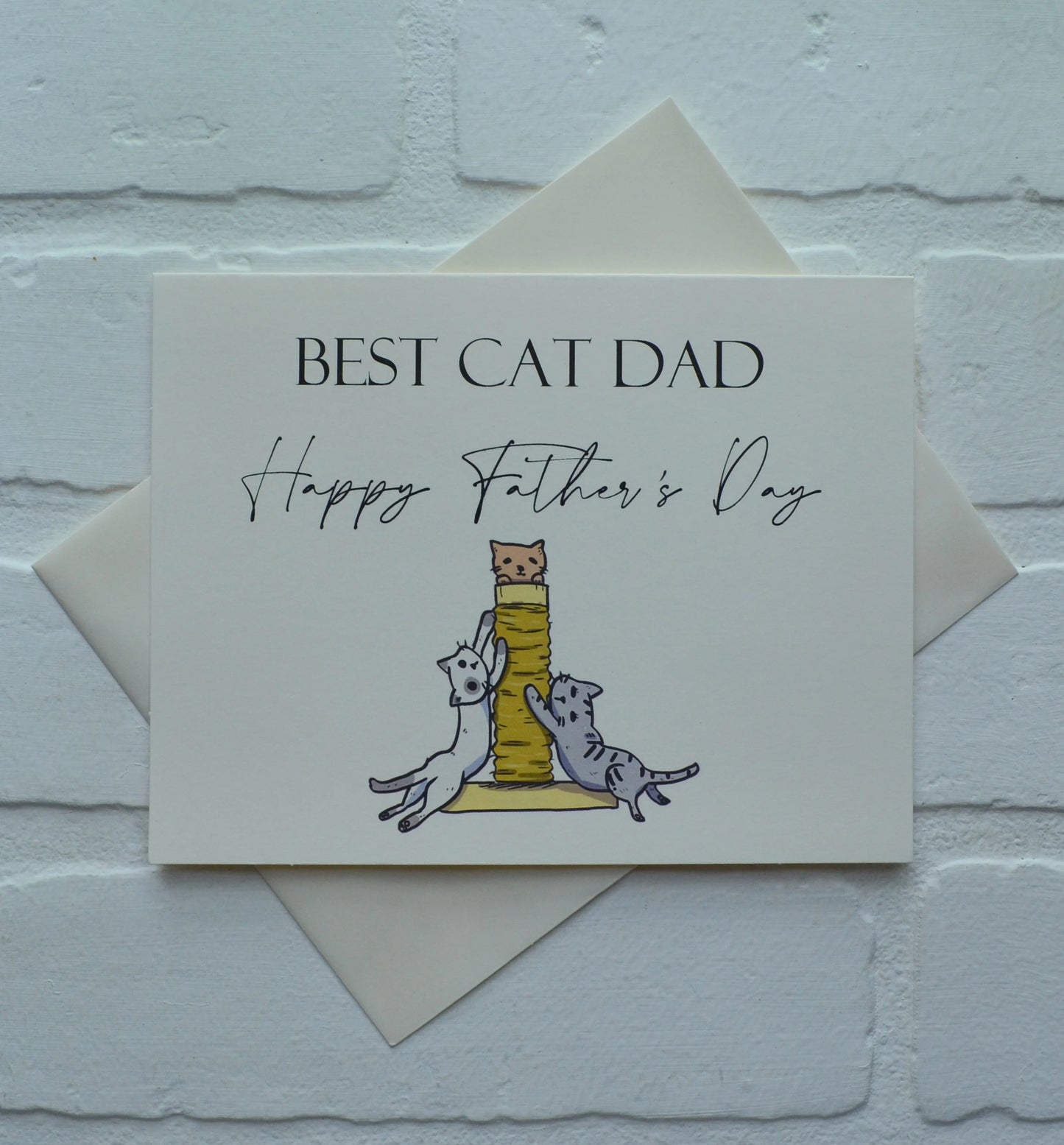 BEST CAT DAD | Happy Father's Day Greeting Cards
