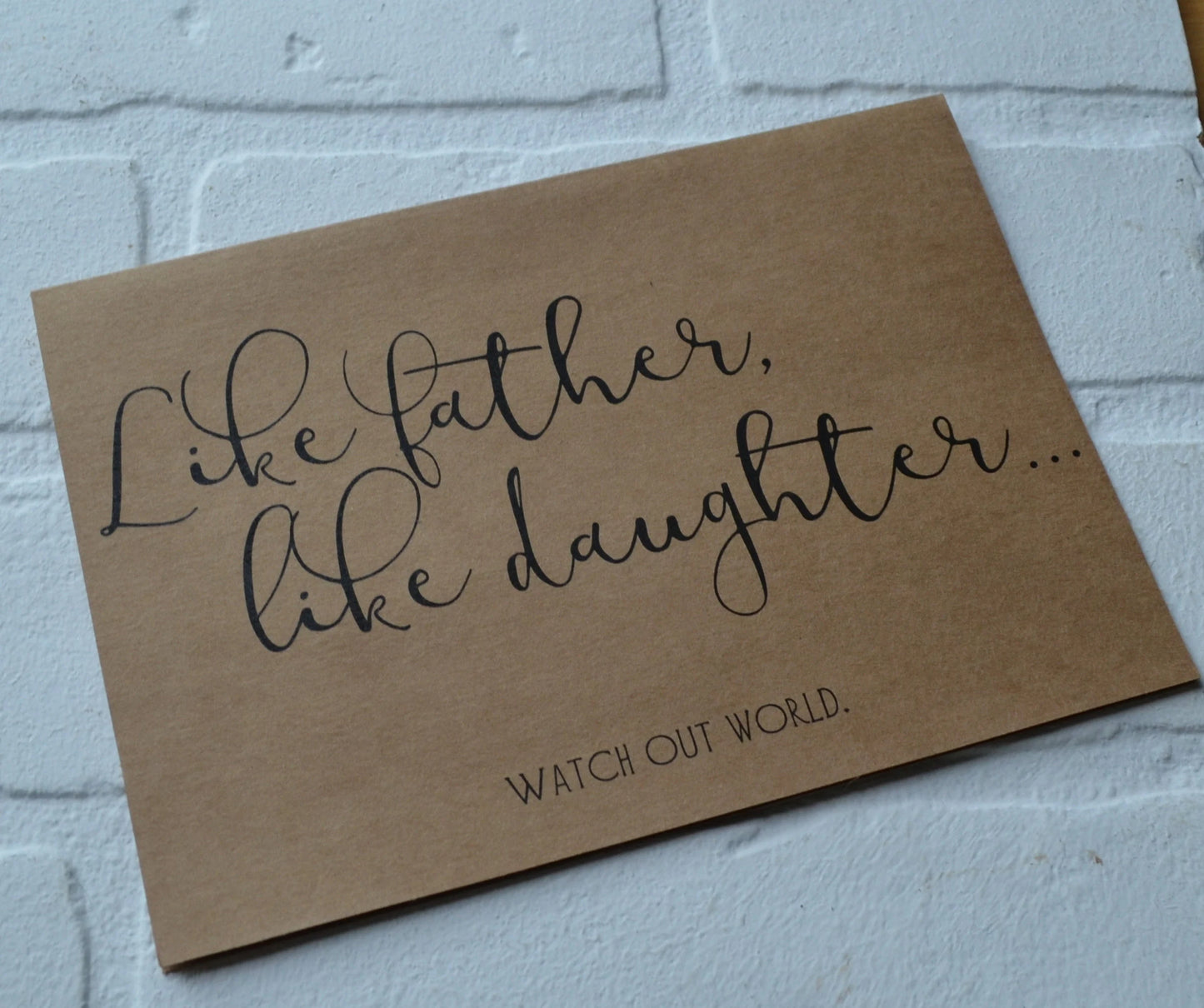 Like Father Like Daughter | Happy Father's Day Greeting Cards