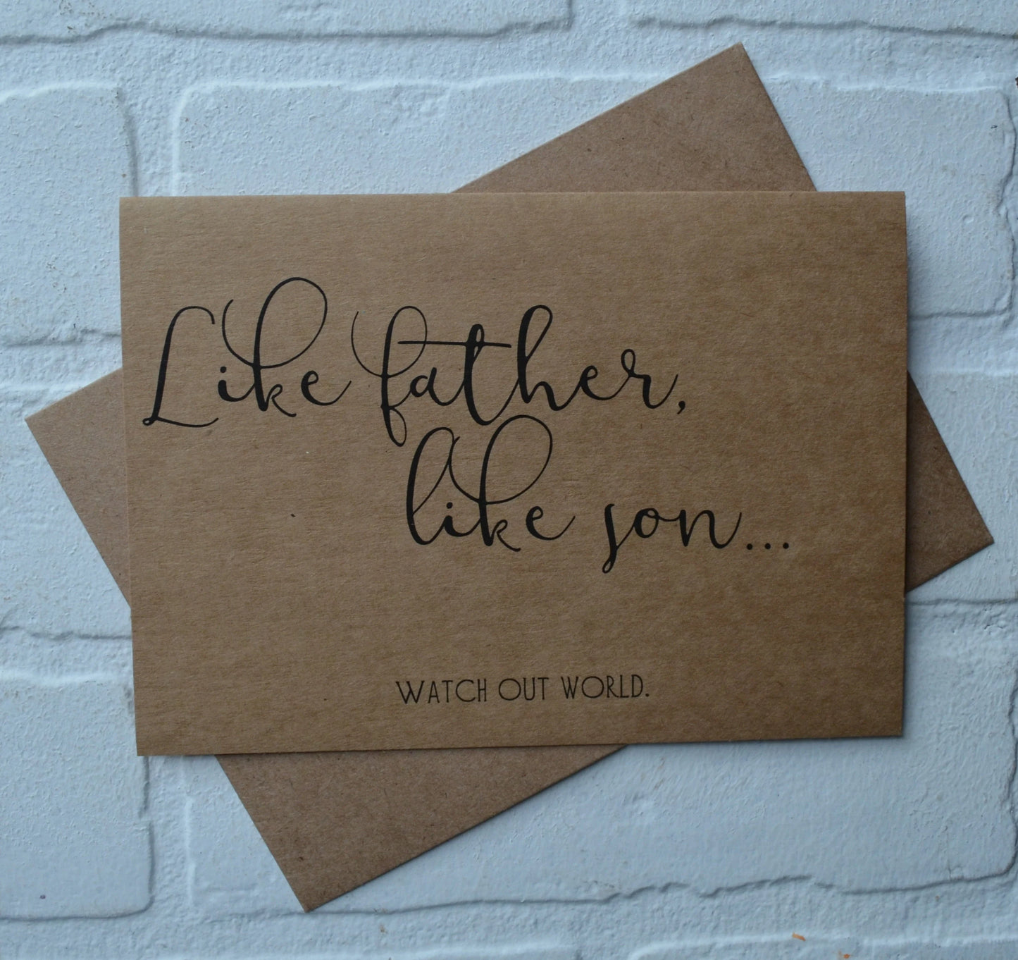 Like Father Like Son | Happy Father's Day Greeting Cards