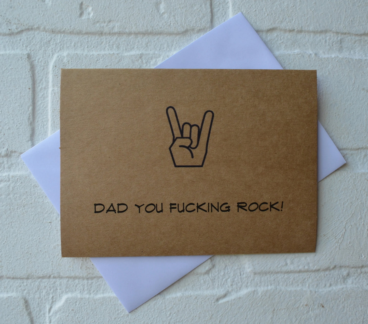 Dad You F#cking Rock | Happy Father's Day Greeting Cards
