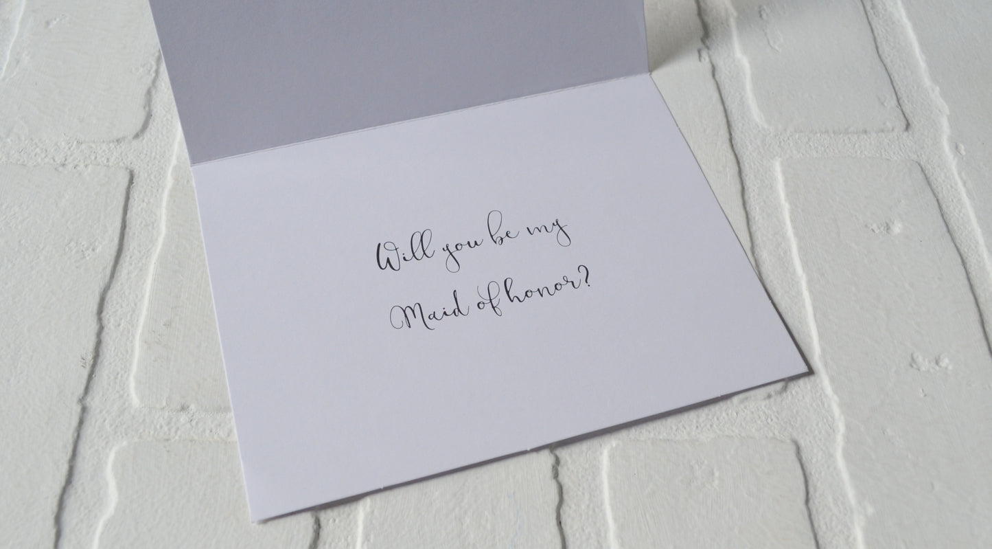 With you by my side I can take this ride bridesmaid proposal cards | wedding party invite