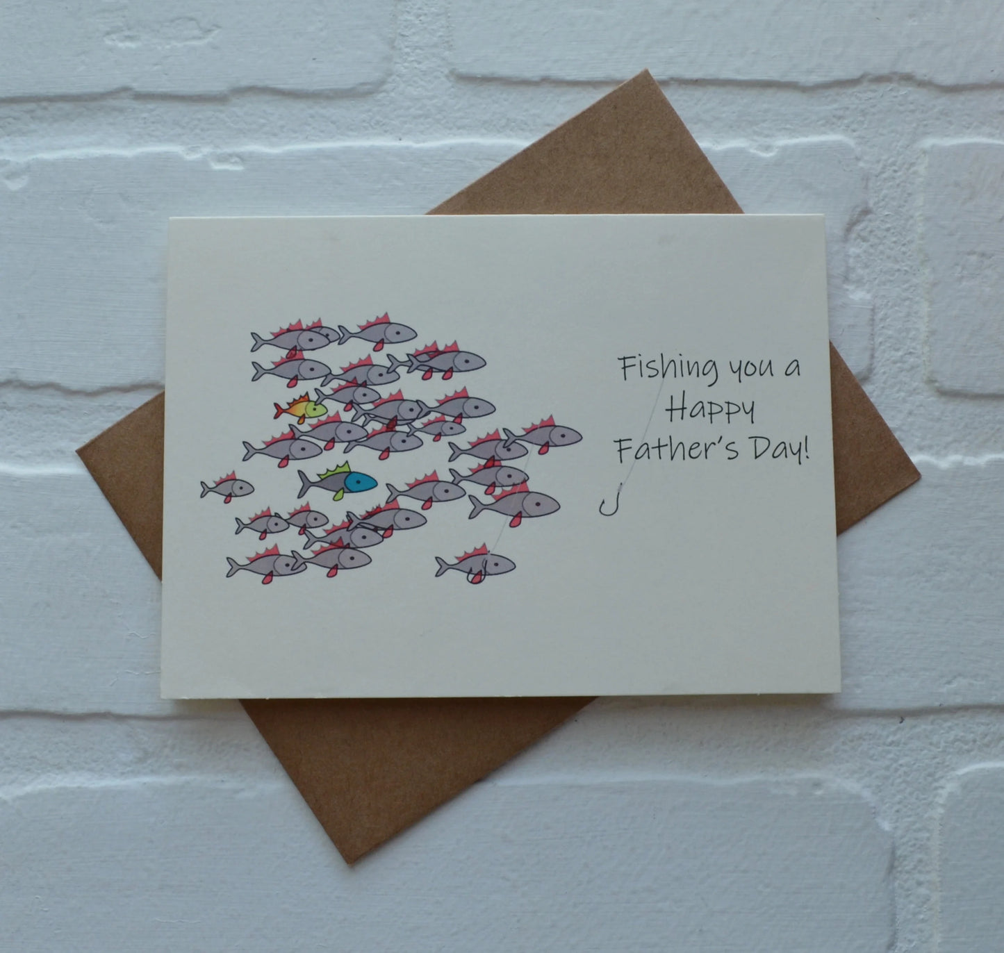 Fishing you a happy father's day | Fishing Card | Love | Father's Day Greeting Cards