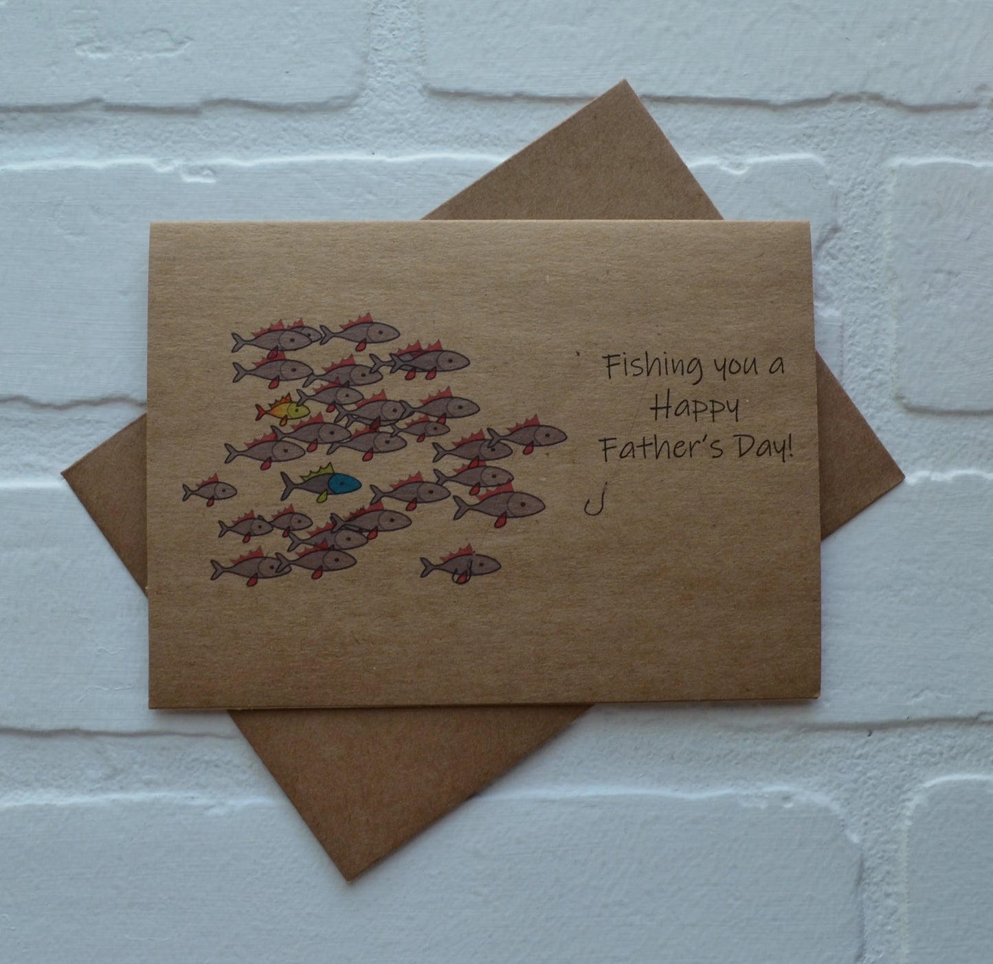 Fishing you a happy father's day | Fishing Card | Love | Father's Day Greeting Cards