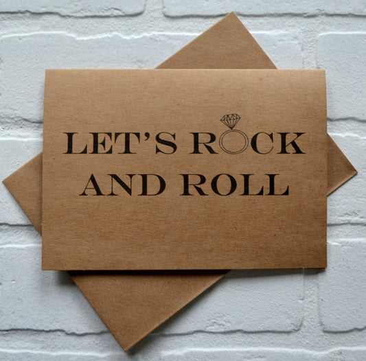 Let's ROCK and roll | groomsmen proposal cards | wedding party invite