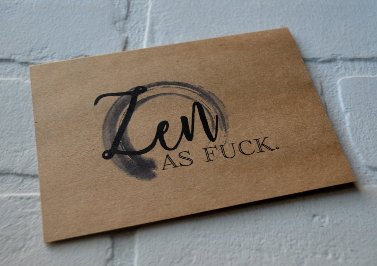 Zen as fuck | yoga greeting cards