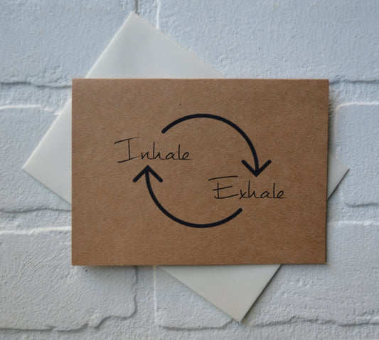 Inhale Exhale | yoga greeting cards