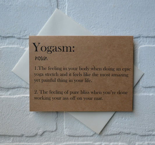 YOGASM | yoga greeting cards
