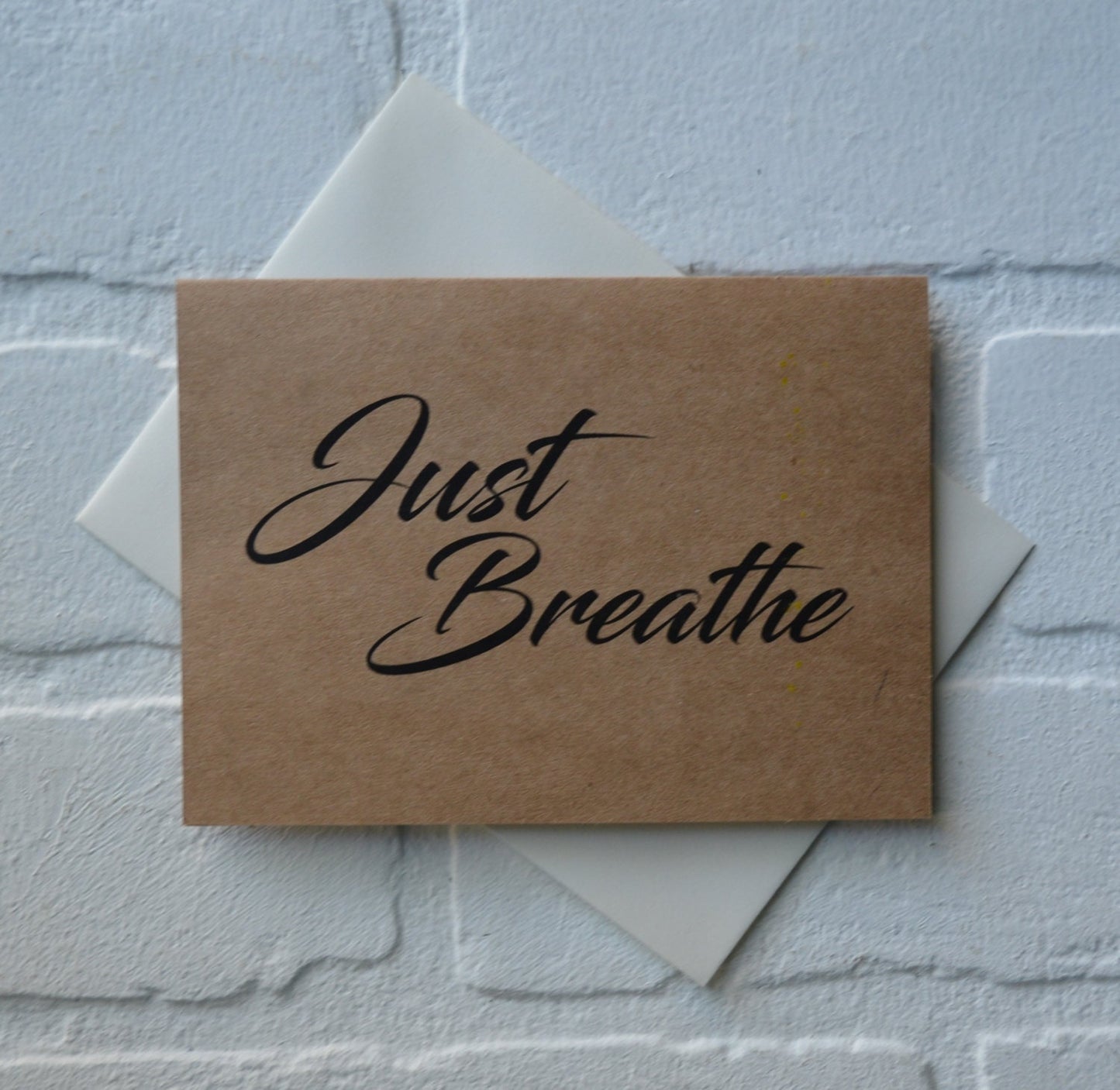 Just breathe | yoga greeting cards