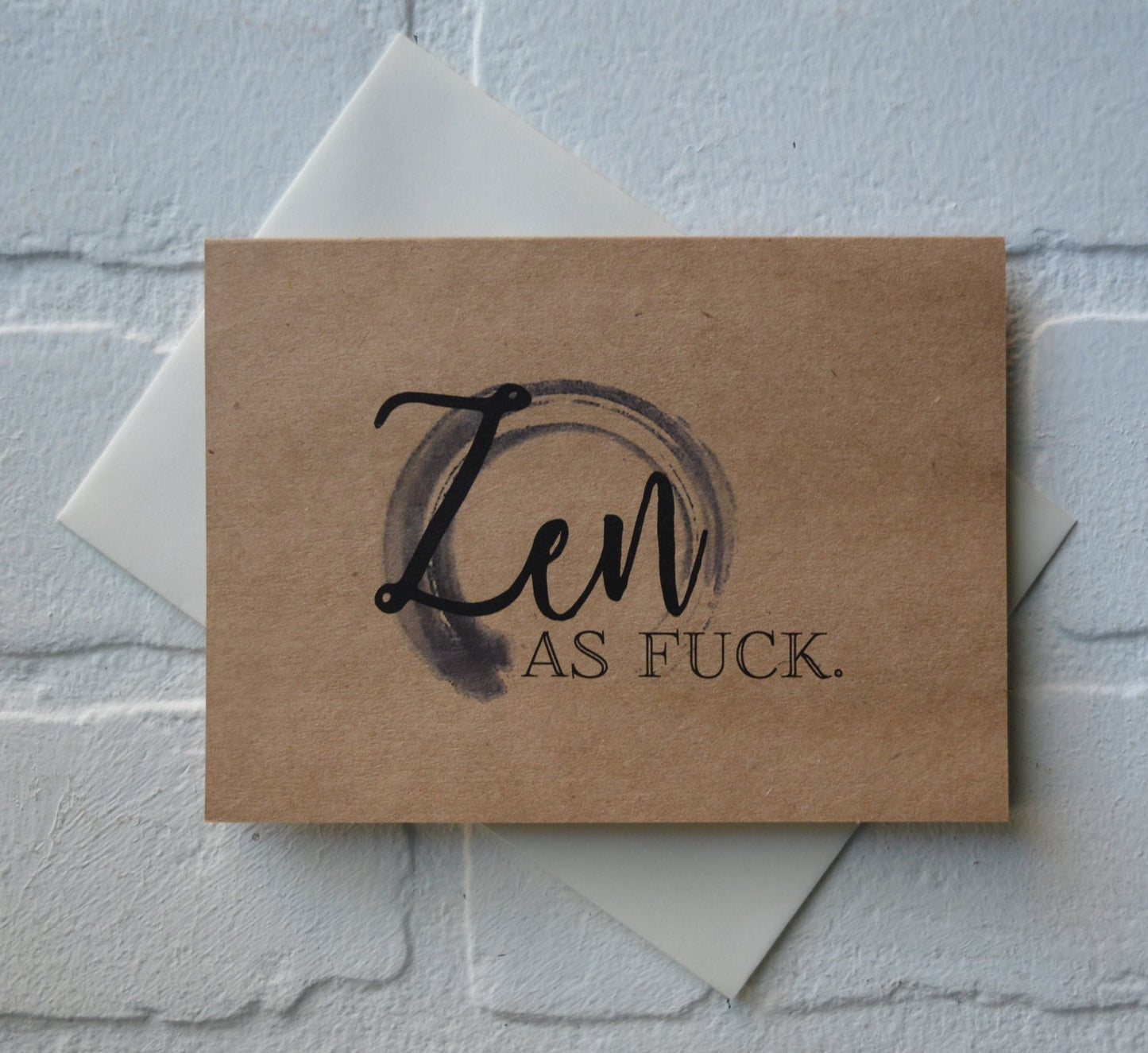 Zen as fuck | yoga greeting cards