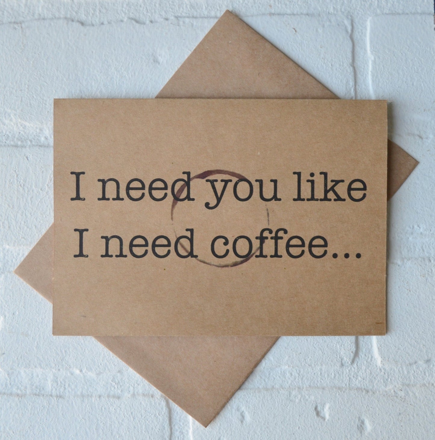I NEED you like I need COFFEE bridesmaid proposal cards | wedding party invite