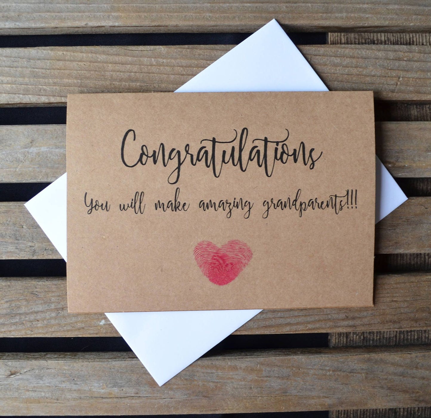 Congratulations you will make amazing grandparents | new baby card | expecting grandparents