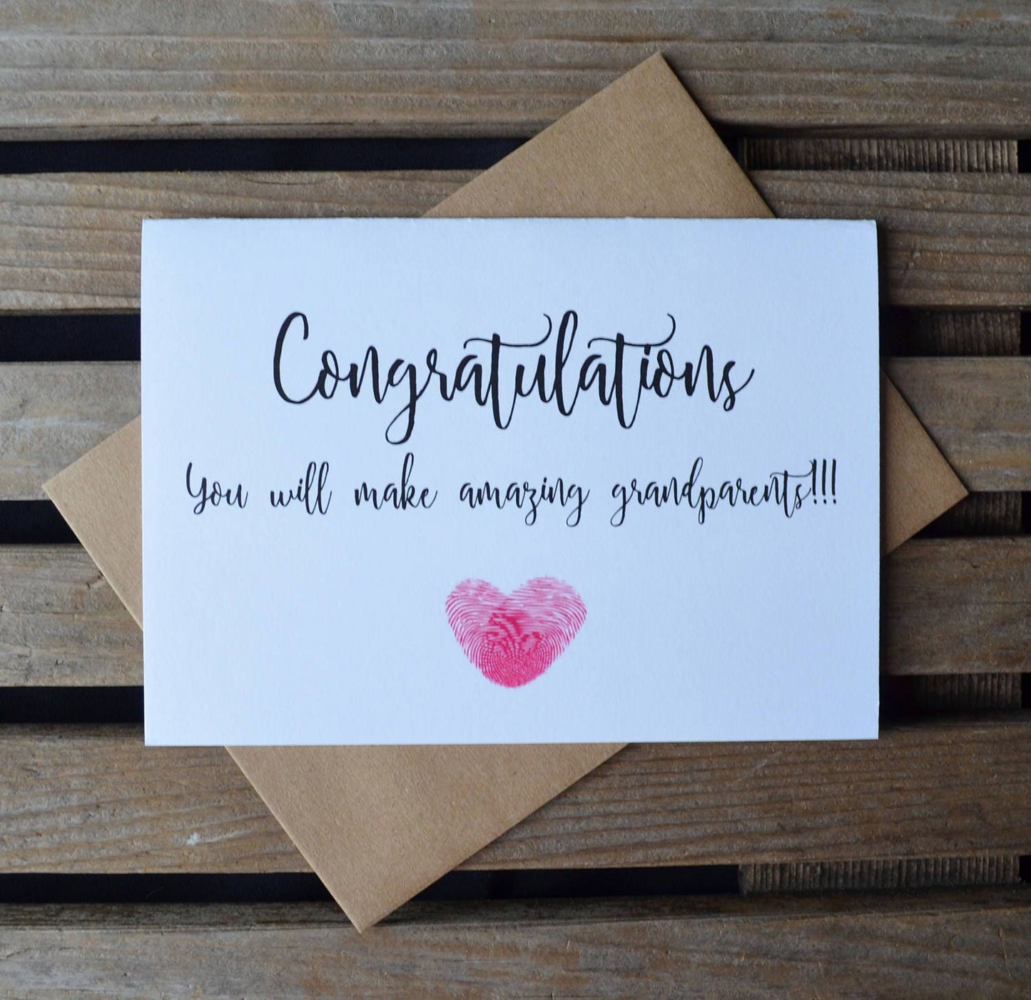 Congratulations you will make amazing grandparents | new baby card | expecting grandparents