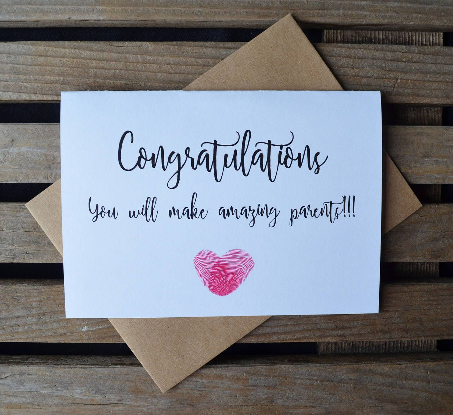 Congratulations you will make amazing parents | new baby card | expecting parents