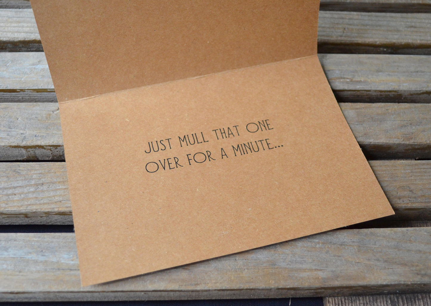 Congratulations you just made a tiny human just mull that one over for a minute | new baby card | expecting parents