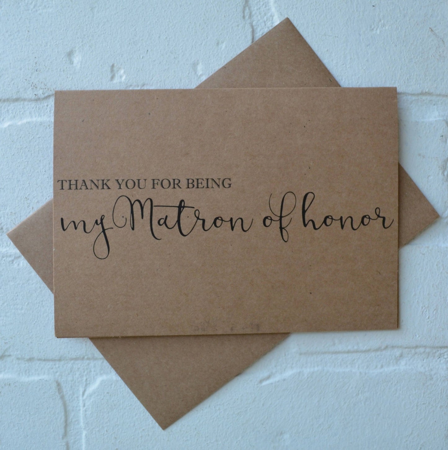 THANK YOU for being my BRIDESMAID wedding bridal party thank you cards