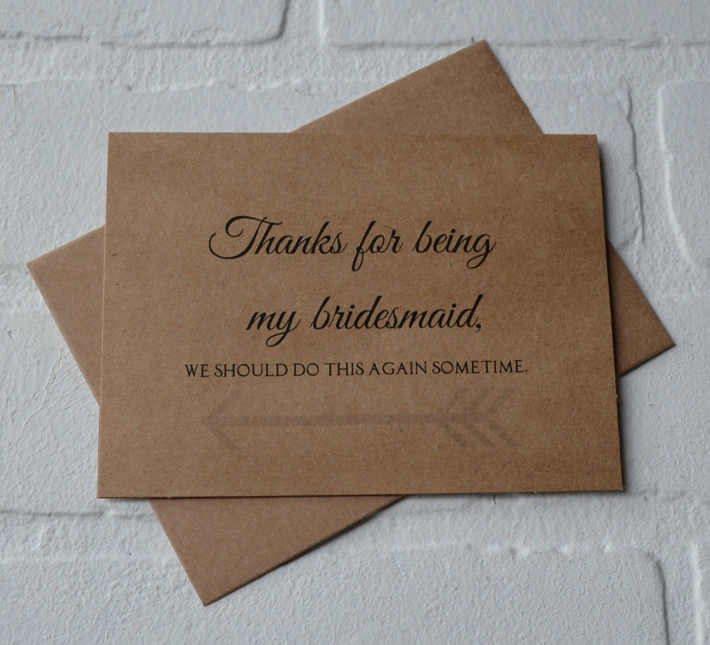 THANK YOU for being my bridesmaid wedding bridal party thank you cards