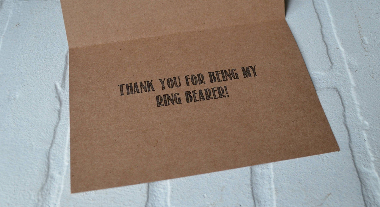 The WIFE made me give you this THANK YOU for being my groomsman wedding bridal party thank you cards